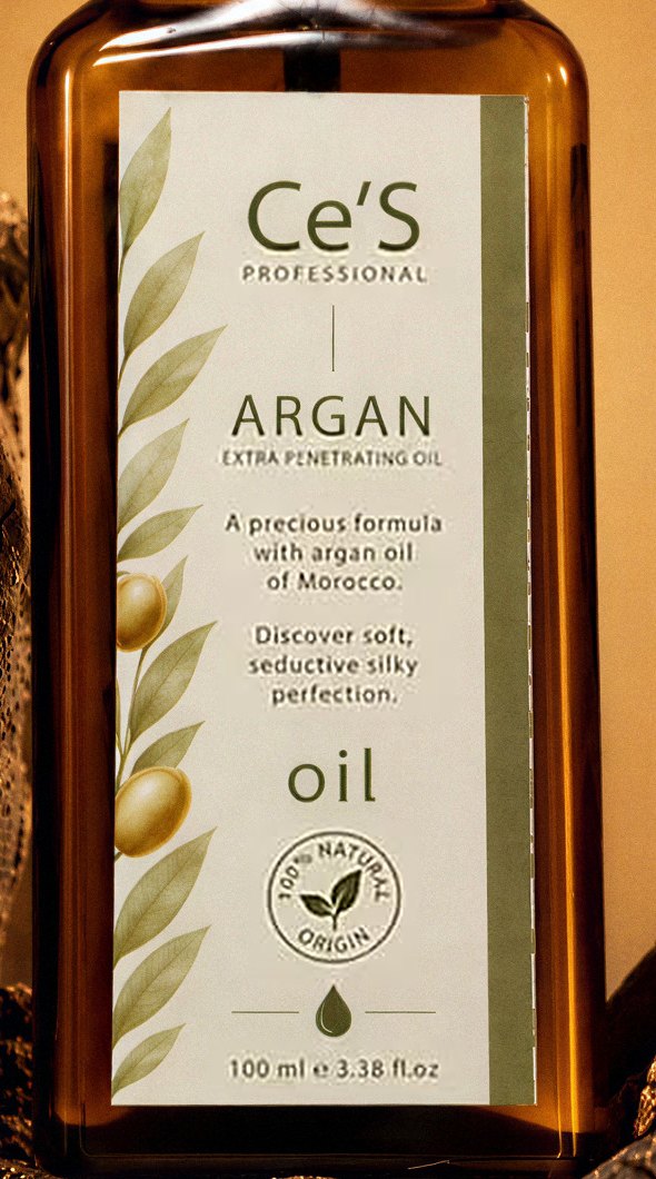 Ce'S Argan Extra Penetrating Oil etiketi: A precious formula with argan oil of Morocco, 100 ml